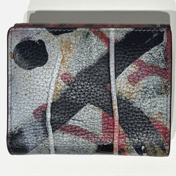 COACH X Mint + Serf Morgan Small Bifold Wallet Black Multi Limited Edition CM672 - Picture 4 of 10